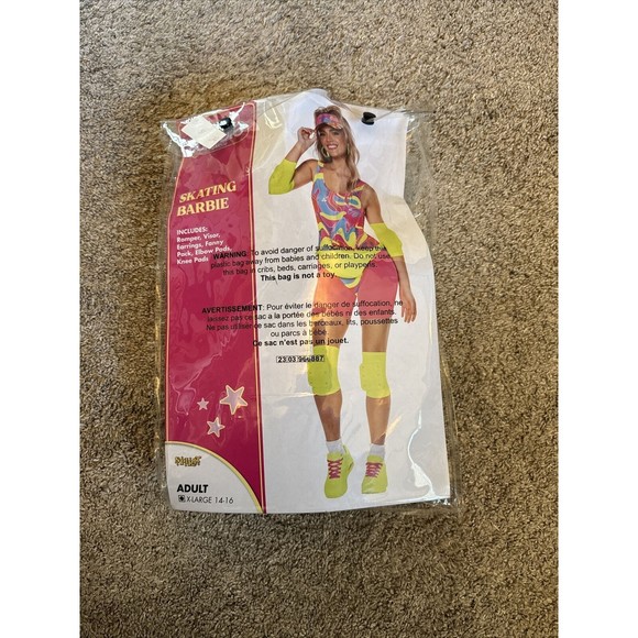 Barbie movie 2023 adult cosplay halloween skating costume deluxe XL Margot - Picture 1 of 11
